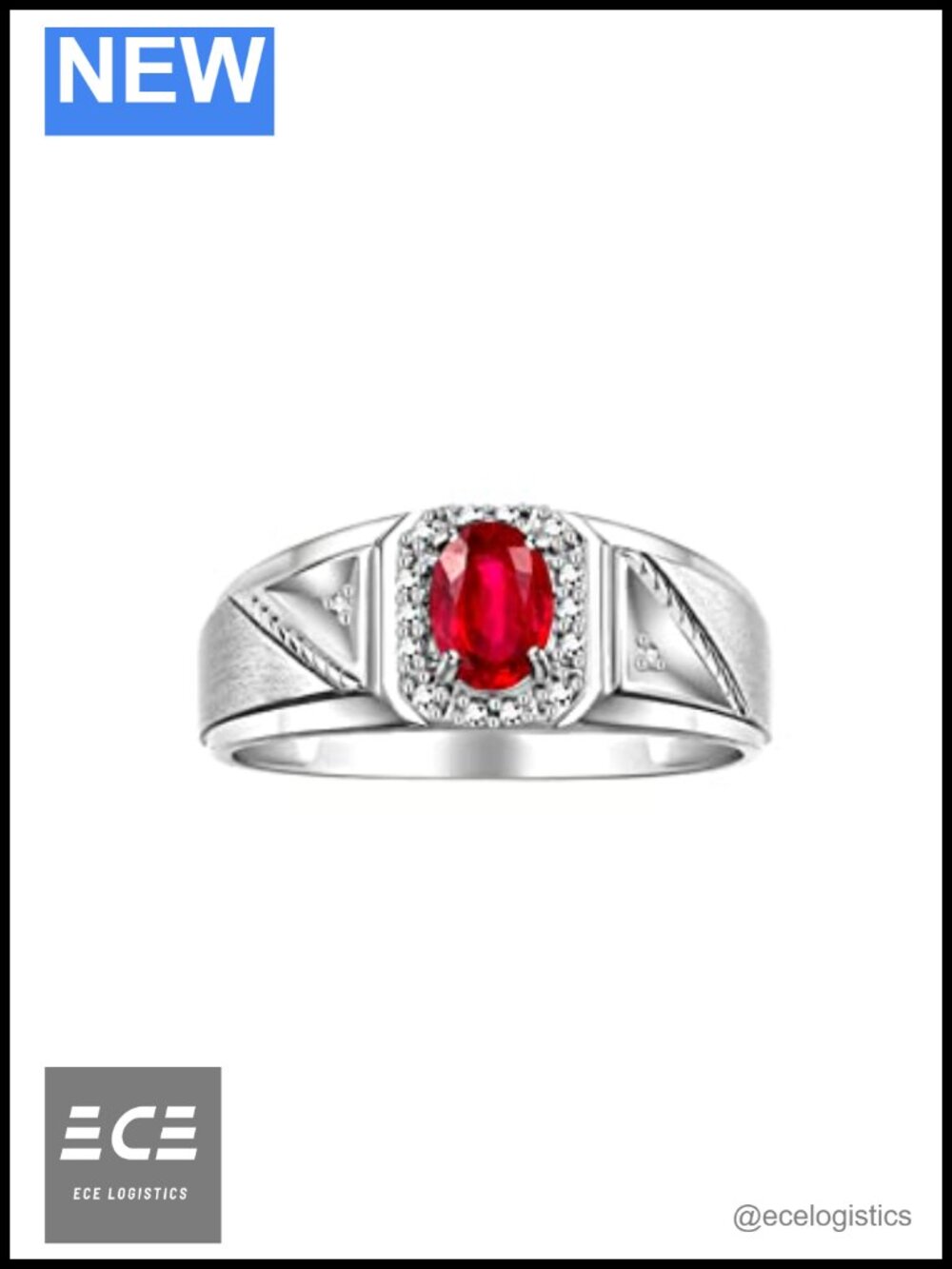 Sterling Silver Birthstone Ring Oval Gemstone Diamond Accent Mens Fine Jewelry